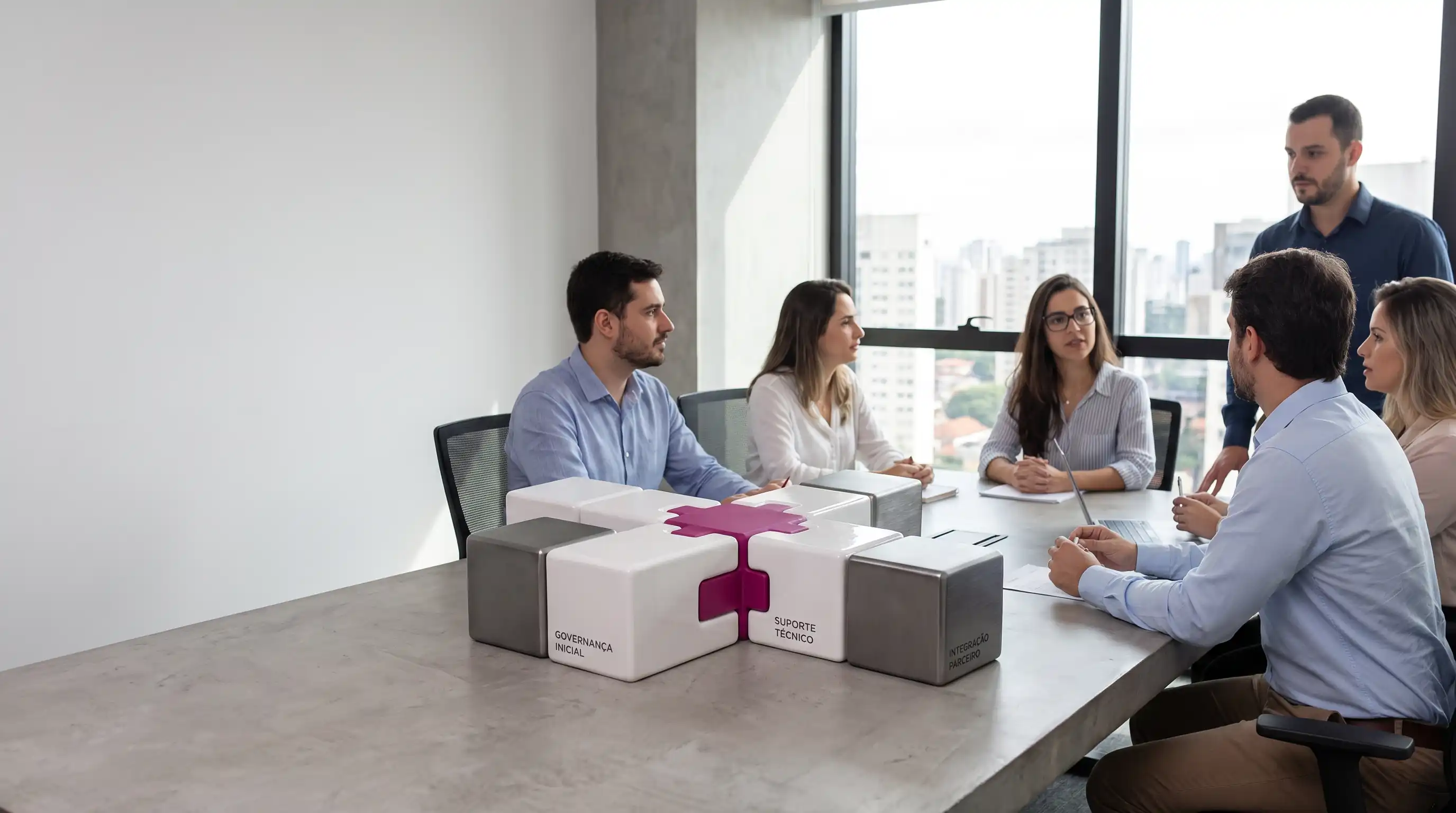 Integração B2B com parceiros apoiada por governança e suporte técnico